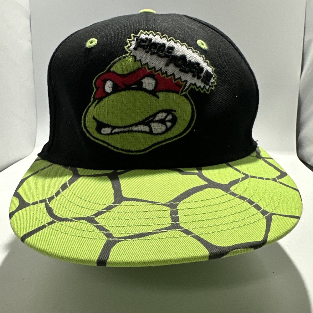 Vintage 90's Teenage Mutant Ninja Turtles TMNT Tek‎ Flex Fit Hat Cap (18)